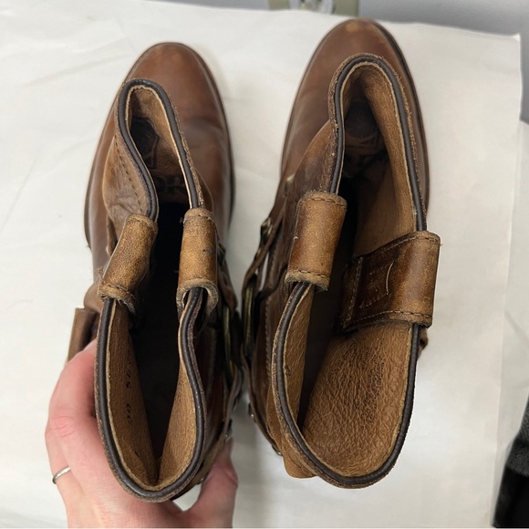 Vintage Brown Leather Ankle Booties - Picture 10 of 10